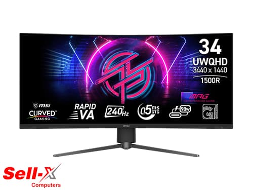 MSI MAG 346CQRF X24 34 UWQHD 240HZ 0.5MS GAMING MONITOR