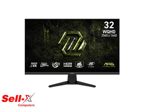 MSI MAG 325QF E18V 31.5'' INCH WQHD 2560 X 1440 180HZ 0.5MS ADAPTIVE-SYNC GAMING MONITOR