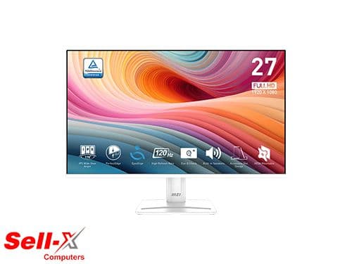 MSI PRO MP275W E2 27 Inch 120Hz 1ms IPS FHD Ultra Slim White Monitor
