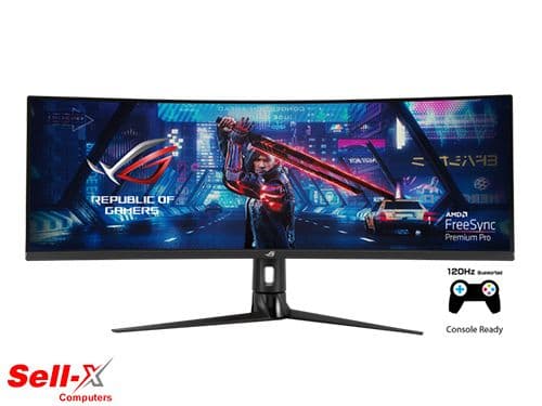 ROG STRIX XG49VQ Super Ultra-Wide HDR Gaming Monitor 49-inch 32:9 3840 x 1080, 144Hz, FreeSync 2 HDR, DisplayHDR 400, DCI-P3 90%, Shadow Boost