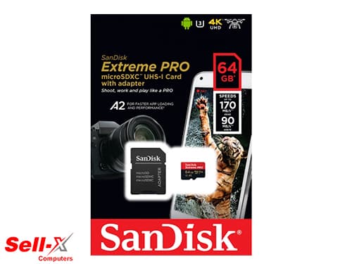 SANDISK EXTREME PRO MICROSDXC UHS-I CARD 64GB