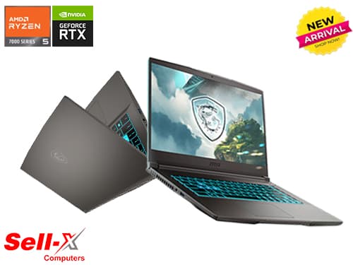 MSI Thin A15 B7UCX Ryzen 5 7535HS 8GB RAM 512GB SSD 15.6-inch FHD 144Hz Laptop with RTX 3050