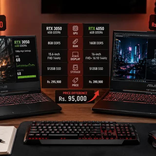 Asus TUF A15 vs A16: Is the A16 Worth Paying Nearly Rs. 100,000 More in Sri Lanka?