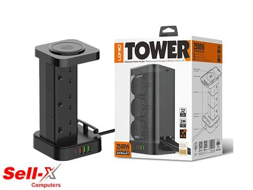 LDNIO SKW6457 6 AC Tower Extension Power Socket
