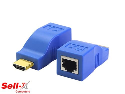 HDMI Extender to RJ45 by Cat-5e/6 Cable 30M HDMI Extension