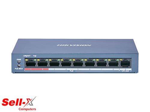 HIKVISION DS-3E1510P-EI 8 PORT GIGABIT SMART POE SWITCH
