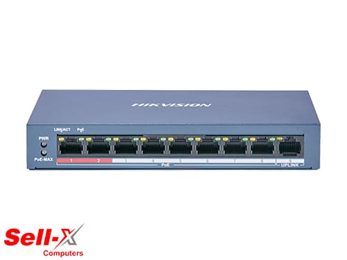 HIKVISION DS-3E1510P-EI 8 PORT GIGABIT SMART POE SWITCH