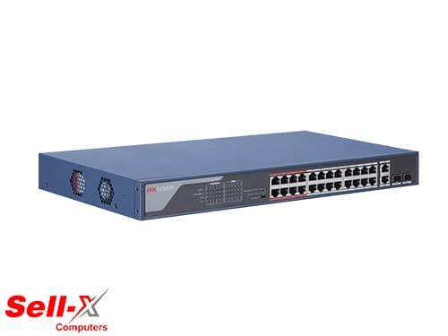 HIKVISION DS-3E0326P-E/M'B' 24 Port Fast Ethernet Unmanaged PoE Switch