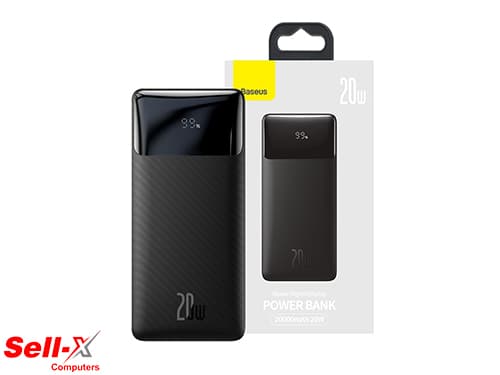 BASEUS BIPOW DIGITAL DISPLAY POWER BANK 20000MAH 20W BLACK