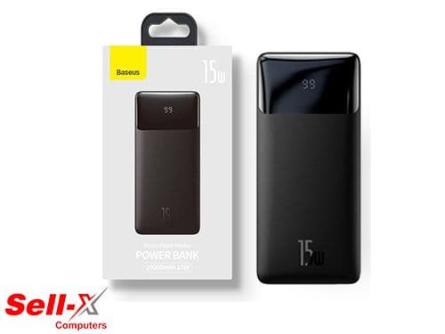 BASEUS BIPOW 20000MAH 15W DIGITAL DISPLAY POWER BANK BLACK