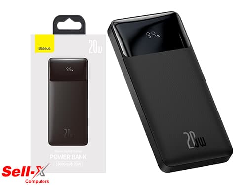 BASEUS BIPOW DIGITAL DISPLAY POWER BANK 10000MAH 20W BLACK