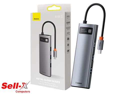 BASEUS Metal Gleam Series 8-in-1 Multifunctional Type-C Hub Docking Station