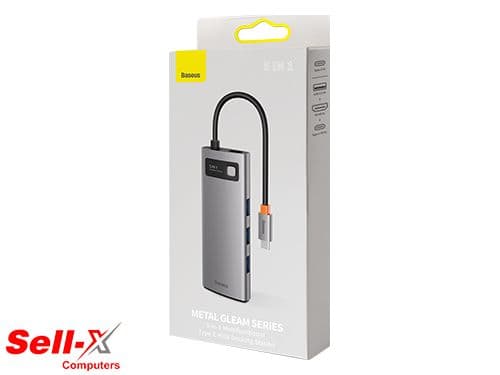 BASEUS Metal Gleam Series 5-in-1 Multifunctional Type-C Hub Docking Station Gray