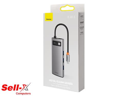 BASEUS Metal Gleam Series 5-in-1 Multifunctional Type-C Hub Docking Station Gray