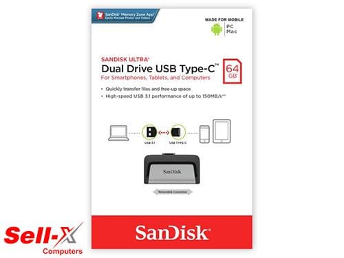 SANDISK ULTRA DUAL DRIVE USB TYPE-C 64GB