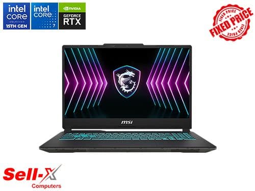MSI Cyborg 15 A2RVE Intel Core i7-1240H 16GB RAM 512GB SSD 15.6-inch FHD 144Hz RTX 4050 Windows 11 Laptop