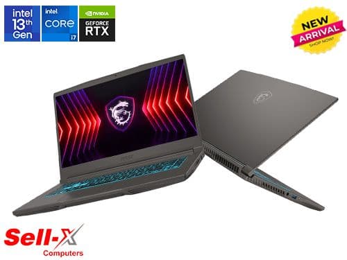 MSI Thin 15 B13UC Intel Core i7-13620H 16GB RAM 512GB SSD 15.6-inch FHD 144Hz RTX 3050 Laptop