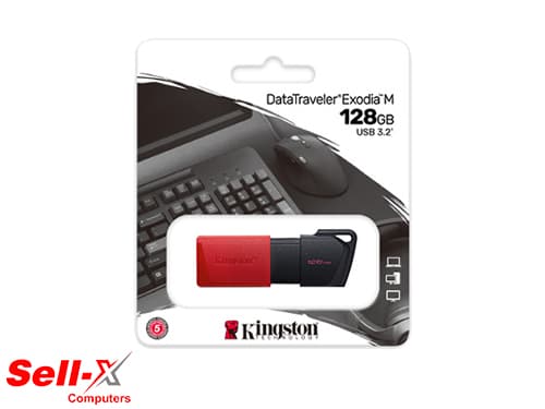 KINGSTON DATATRAVELER EXODIA M USB3.2 128GB USB FLASH DRIVE